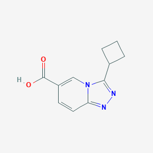 3-Cyclobutyl-[1,2,4]triazolo[4,3-a]pyridine-6-carboxylic acidͼƬ