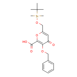 3-Benzyloxy-6-(tert-butyl-dimethylsilanyloxymethyl)-4-oxo-4h-pyran-2-carboxylicacidͼƬ