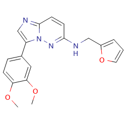 3-(3,4-dimethoxyphenyl)-N-[(furan-2-yl)methyl]imidazo[1,2-b]pyridazin-6-amineͼƬ