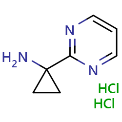 1-(Pyrimidin-2-yl)cyclopropan-1-aminedihydrochlorideͼƬ