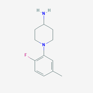1-(2-fluoro-5-methylphenyl)piperidin-4-amineͼƬ