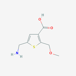 5-(aminomethyl)-2-(methoxymethyl)thiophene-3-carboxylic acidͼƬ