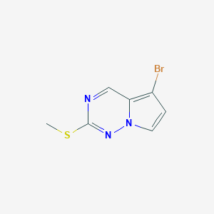 5-BROMO-2-(METHYLSULFANYL)PYRROLO[2,1-F][1,2,4]TRIAZINEͼƬ