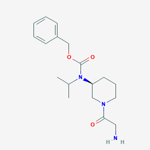 [(S)-1-(2-Amino-acetyl)-piperidin-3-yl]-isopropyl-carbamic acid benzyl esterͼƬ