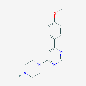 4-(4-methoxyphenyl)-6-(piperazin-1-yl)pyrimidineͼƬ