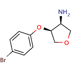 (3S,4S)-4-(4-Bromophenoxy)tetrahydrofuran-3-amineͼƬ