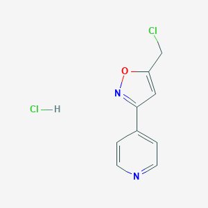 4-[5-(chloromethyl)-3-isoxazolyl]pyridine hydrochlorideͼƬ