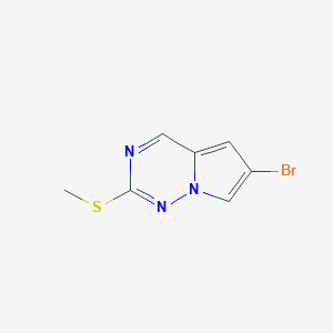 6-Bromo-2-(methylsulfanyl)pyrrolo[2,1-f][1,2,4]triazine图片