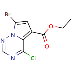 ethyl7-bromo-4-chloropyrrolo[2,1-f][1,2,4]triazine-5-carboxylateͼƬ