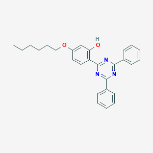 2-(4,6-Diphenyl-1,3,5-triazine-2-yl)-5-[(hexyl)oxy]phenolͼƬ