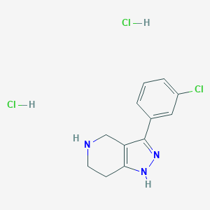 3-(3-Chlorophenyl)-4,5,6,7-tetrahydro-2H-pyrazolo[4,3-c]pyridine DihydrochlorideͼƬ
