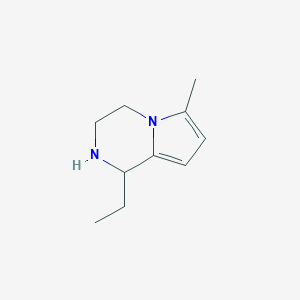 1-Ethyl-6-methyl-1,2,3,4-tetrahydro-pyrrolo[1,2-a]pyrazineͼƬ