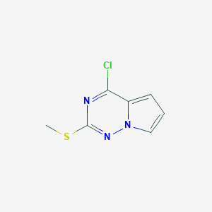 4-chloro-2-(methylsulfanyl)pyrrolo[2,1-f][1,2,4]triazineͼƬ