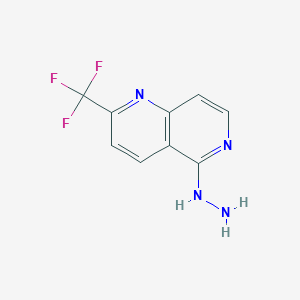 5-Hydrazino-2-(trifluoromethyl)-1,6-naphthyridineͼƬ