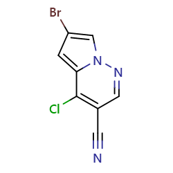 6-Bromo-4-chloropyrrolo[1,2-b]pyridazine-3-carbonitrileͼƬ