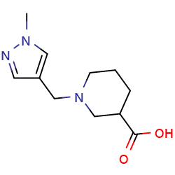 1-[(1-methyl-1H-pyrazol-4-yl)methyl]piperidine-3-carboxylicacidͼƬ