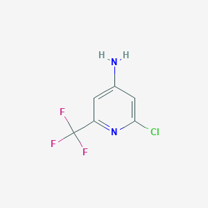 2-Chloro-6-(trifluoromethyl)pyridin-4-amineͼƬ