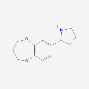 2-(3,4-Dihydro-2H-benzo[b][1,4]dioxepin-7-yl)-pyrrolidineͼƬ