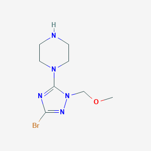 1-[3-Bromo-1-(methoxymethyl)-1H-1,2,4-triazol-5-yl]piperazineͼƬ