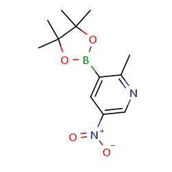 2-Methyl-5-nitro-3-(tetramethyl-1,3,2-dioxaborolan-2-yl)pyridineͼƬ