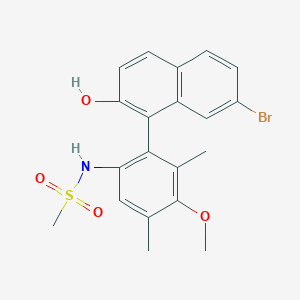 1-(6-(Methylsulfonamido)-3-methoxy-2,4-dimethylphenyl)-7-bromonaphthalen-2-olͼƬ