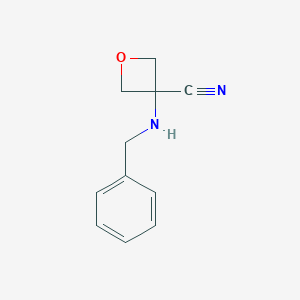 3-(Benzylamino)oxetane-3-carbonitrileͼƬ