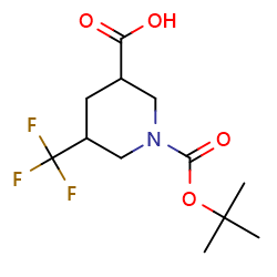 1-[(2-Methylpropan-2-yl)oxycarbonyl]-5-(trifluoromethyl)piperidine-3-carboxylicacidͼƬ