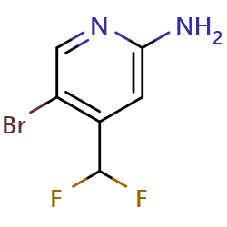 5-Bromo-4-(difluoromethyl)pyridin-2-amineͼƬ