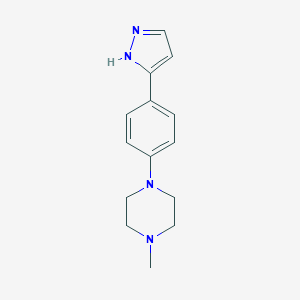 1-methyl-4-[4-(1H-pyrazol-5-yl)phenyl]piperazineͼƬ