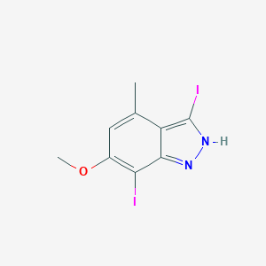 3,7-diiodo-6-methoxy-4-methyl-1H-indazoleͼƬ