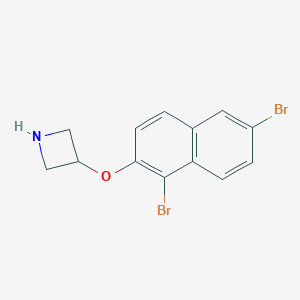 3-[(1,6-Dibromo-2-naphthyl)oxy]azetidineͼƬ