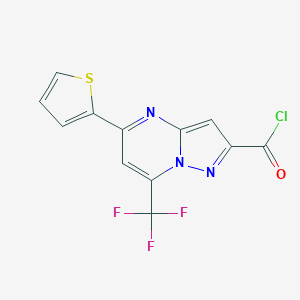 5-Thiophen-2-yl-7-trifluoromethyl-pyrazolo[1,5-a]-pyrimidine-2-carbonyl chlorideͼƬ