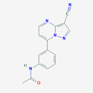N-[3-(3-Cyanopyrazolo[1,5-a]pyrimidin-7-yl)phenyl]acetamideͼƬ