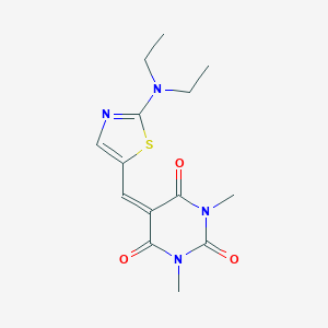 5-{[2-(Diethylamino)-1,3-thiazol-5-yl]methylene}-1,3-dimethyl-2,4,6(1H,3H,5H)-pyrimidinetrioneͼƬ