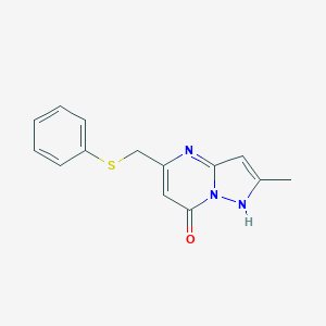 2-methyl-5-[(phenylsulfanyl)methyl]pyrazolo[1,5-a]pyrimidin-7-olͼƬ