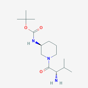 [(S)-1-((S)-2-Amino-3-methyl-butyryl)-piperidin-3-yl]-carbamic acid tert-butyl esterͼƬ