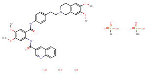 Tariquidar methanesulfonate,hydrate图片