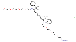 N-(m-PEG4)-N'-(azide-PEG3)-Cy5ͼƬ