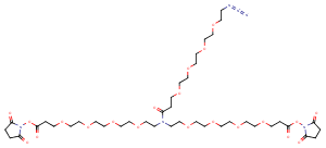 N-(Azido-PEG4)-N-bis(PEG4-NHS ester)图片