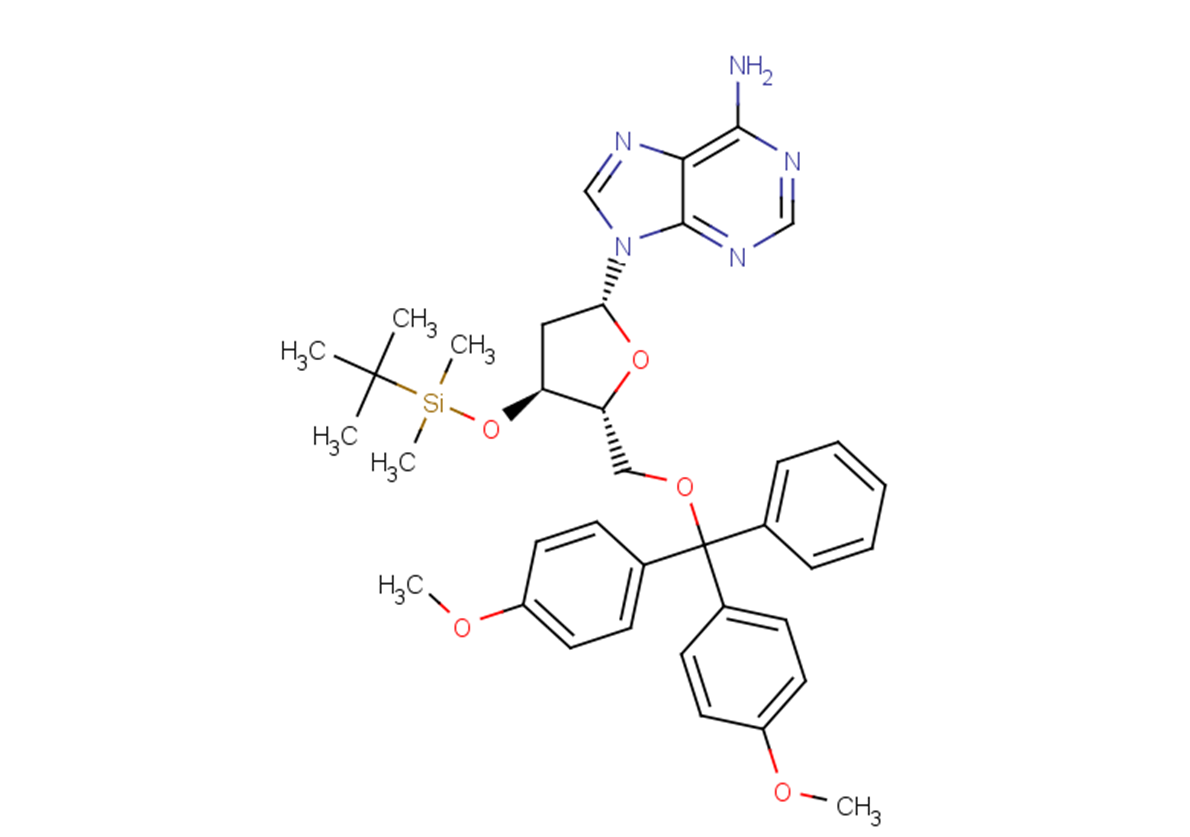 3'-O-(t-Butyldimethylsilyl)-5'-O-(4,4'-dimethoxytrityl)-2'-deoxyadenosineͼƬ