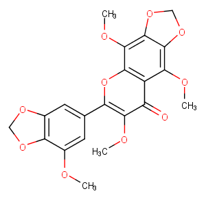 3,5,8,3'-Tetramethoxy-6,7,4',5'-bis(methylenedioxy)flavoneͼƬ