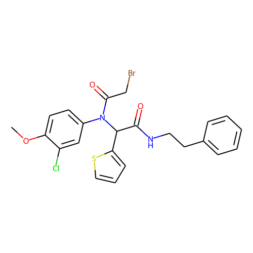 2-Thiopheneacetamide,-[(2-bromoacetyl)(3-chloro-4-methoxyphenyl)amino]-N-(2-phenylethyl)-ͼƬ