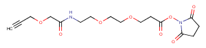 Propargyl-O-C1-amido-PEG2-C2-NHS ester图片