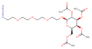 Azido-PEG4-tetra-Ac-beta-D-glucose图片