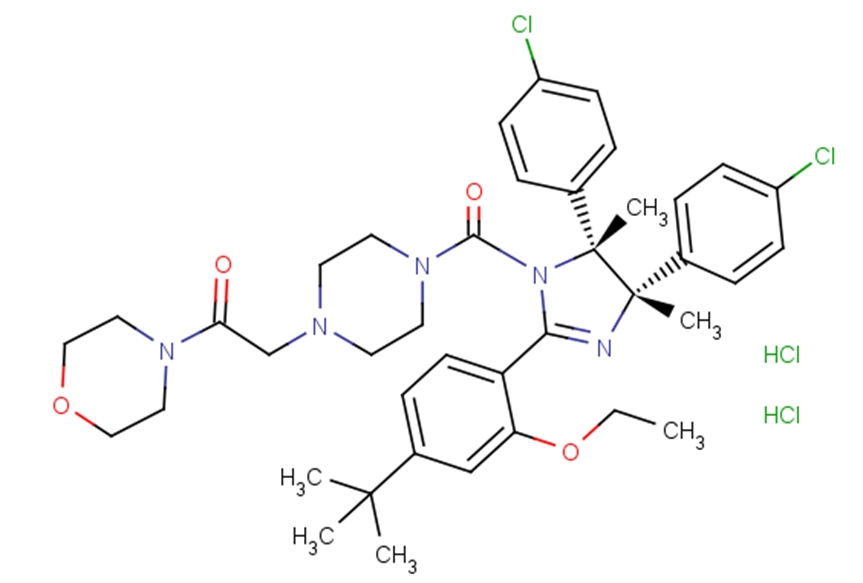 p53 and MDM2 proteins-interaction-inhibitor dihydrochlorideͼƬ