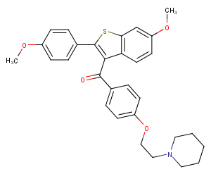 Raloxifene Bismethyl Ether图片