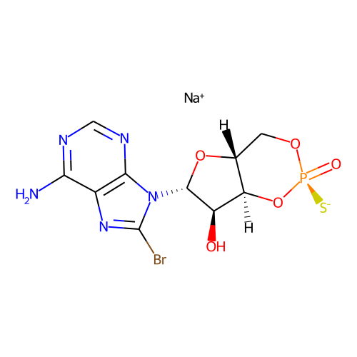 Rp-8-bromo-Cyclic AMPS(sodium salt)图片