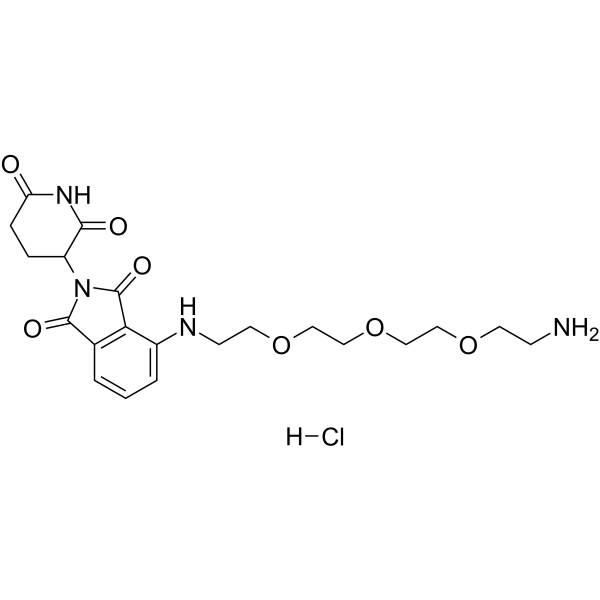 Pomalidomide-PEG3-C2-NH2 hydrochloride图片