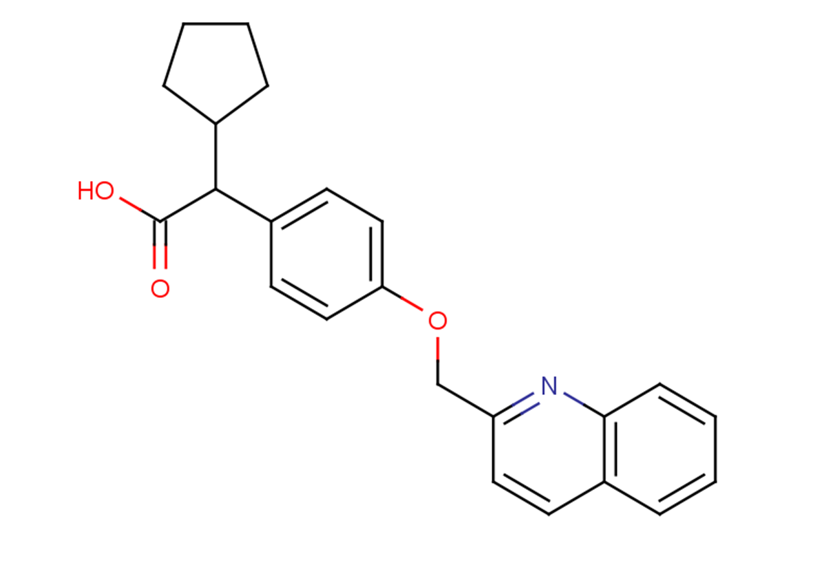 -Cyclopentyl-4-(2-quinolinylmethoxy)benzeneacetic acidͼƬ