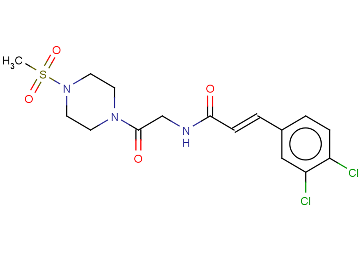 (E)-3-(3,4-dichlorophenyl)-N-(2-(4-(methylsulfonyl)piperazin-1-yl)-2-oxoethyl)acrylamideͼƬ